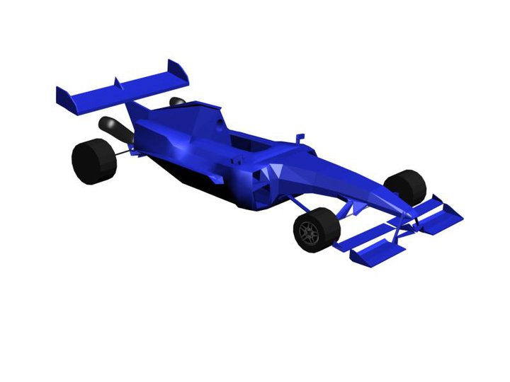 Render de coche F1 - Vista 2