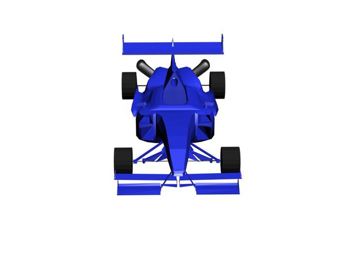 Render de coche F1 - Vista 3